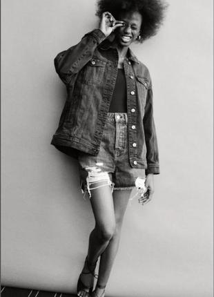 Zara джинсовка оверсайз xs2 фото