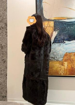 Женское пальто шуба из меха ягненка премиум качества gant оригинал10 фото