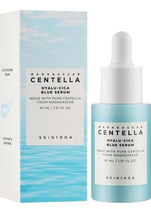 Сироватка для обличчя skin1004 madagascar centella hyalu-cica blue serum 30ml1 фото