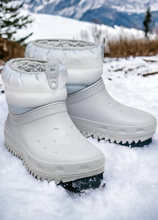 Дитячі зимові чоботи , черевики crocs