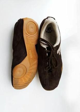 Замшевые коричневые кроссовки puma оригинал 40 р.1 фото