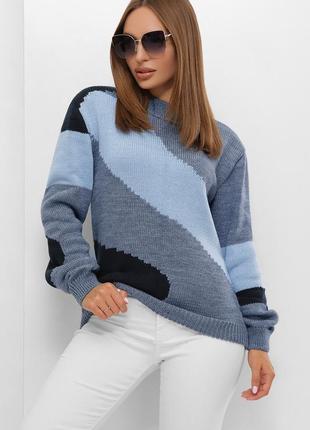 М'який теплий светр *50% вовна* женский свитер1 фото