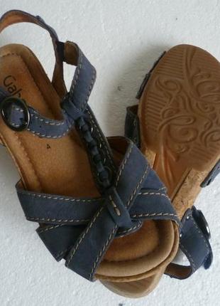 Босоножки сандалии  синие кожа gabor5 фото
