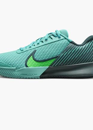 Кросівки nike court air zoom vapor pro 2 clay tennis shoes turquoise dv2020-300, розмір 41, 42, 42.5, 43, 44,