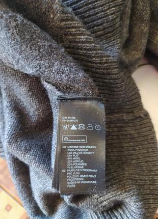 Тёплый мужской свитер h&m с высоким воротником размер s4 фото