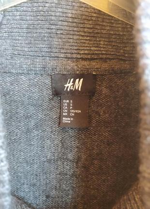Тёплый мужской свитер h&m с высоким воротником размер s3 фото