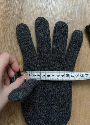 Теплые вязаные высокие мужские перчатки перчатки4 фото