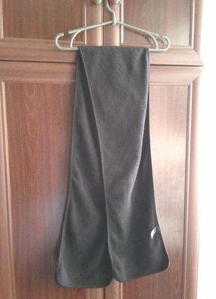 Флисовый черный шарф f&f