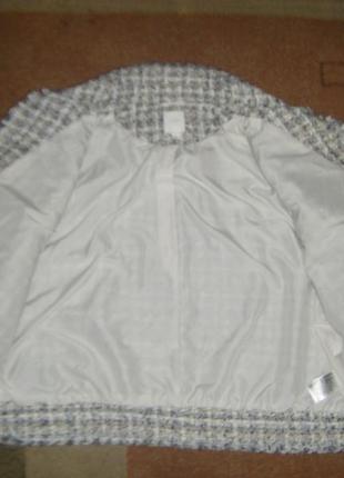 Теплый пиджак oversize, рукав 3/4, размер xl - 18 - 5210 фото