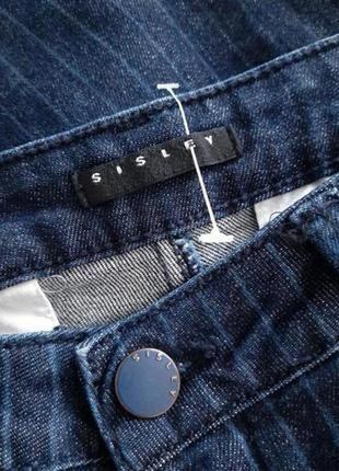 Фирменные стильные джинсы slim с лампасами_# 4086 фото
