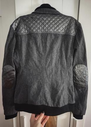 Комбинированный шерстяной пиджак - в идеале3 фото