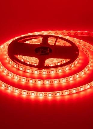 Світлодіодна стрічка червона 12 v smd5050 60 led/м ip20
