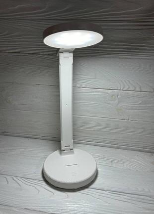Светодиодная led лампа от power bank/ usb светильник портативный настольный цвет белый6 фото