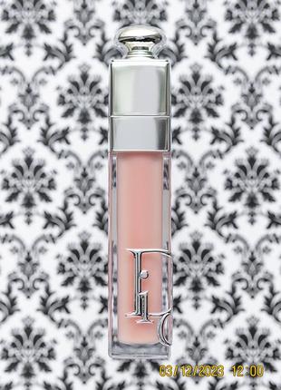 Блиск плампер для збільшення об'єму губ christian dior addict plumping lip gloss maximizer 001 pink