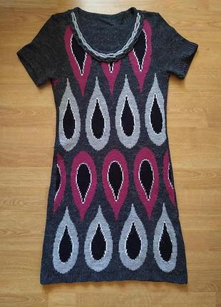 Трикотажное платье-туника