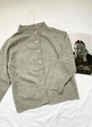 Свитер, кардиган, кофта, пуловер, джемпер, серый, винтаж, modissa4 фото
