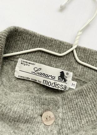 Свитер, кардиган, кофта, пуловер, джемпер, серый, винтаж, modissa9 фото