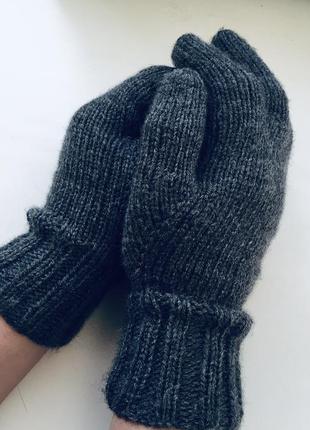 Вязаные перчатки для мужчин2 фото