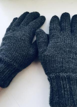 Вязаные перчатки для мужчин4 фото
