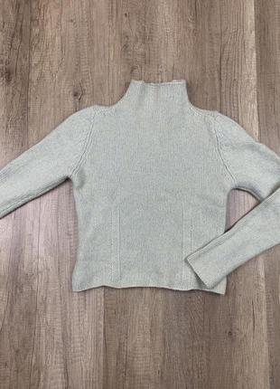 Укороченный шерстяной свитер