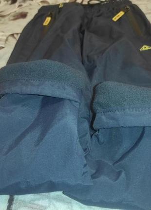 Зимние баллоньные брюки на флисе на рост 140 см4 фото