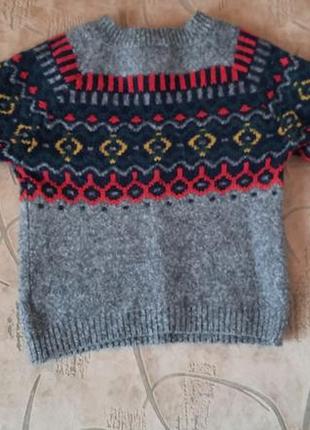 Детский вязаный свитер