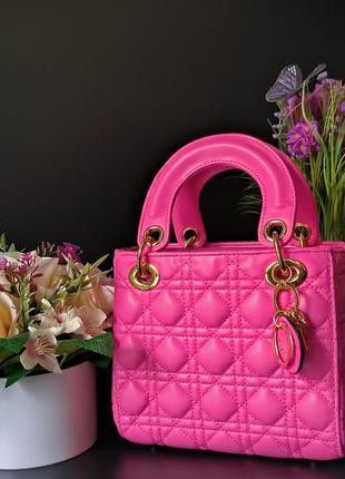 Christian dior lady d-lite mini pink (арт: 04010)7 фото