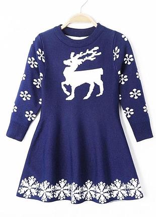 Теплое платье для девочки