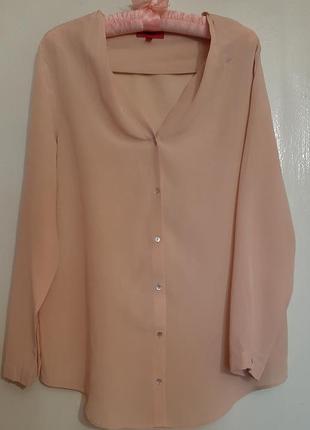 Блузка hugo boss бежево - персикового цвета( размер 38)1 фото