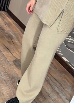 Шикарний брючний костюм светр та брюки палаццо2 фото