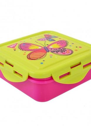 Контейнер бокс для їжі ланчбокс butterfly 380мл 706878