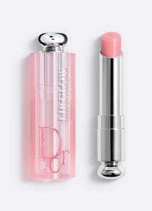 Бальзам плампер для збільшення об'єму сяйва губ christian dior color reviver lip glow balm 001 pink3 фото