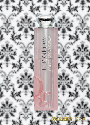 Бальзам плампер для збільшення об'єму сяйва губ christian dior color reviver lip glow balm 001 pink