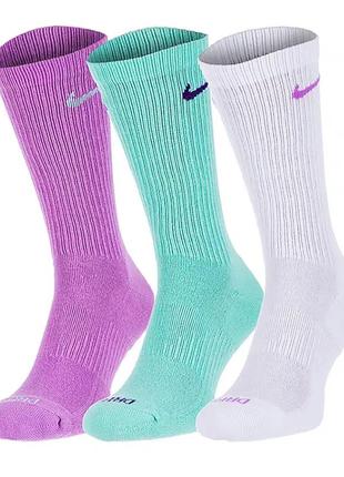 Носки nike u nk everyday plus cush crew 3 в 1 (арт. sx6888-993)