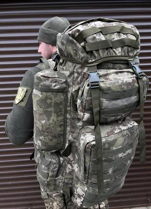 Тактичний армійський рюкзак accord -110 л, зелений камуфляж