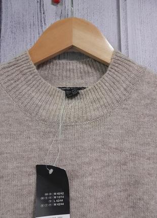 Мягкая вязаная туника-свитер оверсайз (наш 46/48)3 фото