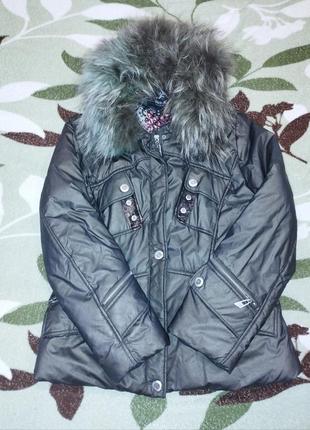 Натуральная куртка пуховик