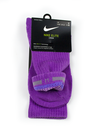 Фиолетовые высокие носки nike elite м 38-42 с технологией dri-fit носки nike