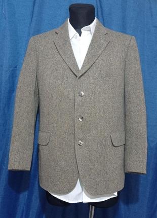 Твидовый пиджак из ткани donegal tweed