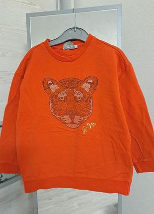 Світшот джемпер з тигром на 5-6 років