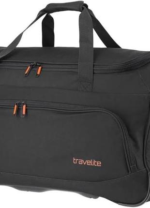 Сумка для вещей на 2-х колесах travelite basics tl096277, 89л, черная -25%2 фото