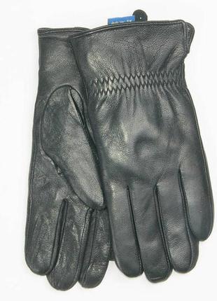 Чоловічі шкіряні рукавички з шерстяною підкладкою