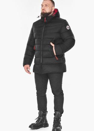 Чоловіча зимова чорна непромокальна куртка модель 53635 50 (l)6 фото