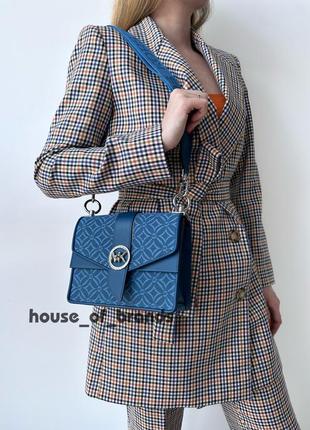 Женская брендовая кожаная сумочка michael kors greenwich small crossbody сумка оригинал кожа мишель майкл корс на подарок жене подарок девушке