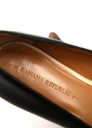 Banana republic сша. кожаные туфли с бантиками. лодочки, балетки в стиле chanel6 фото