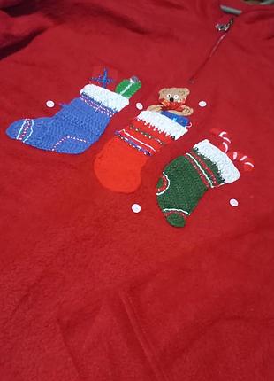 Флиска, кофта, новогодняя 2