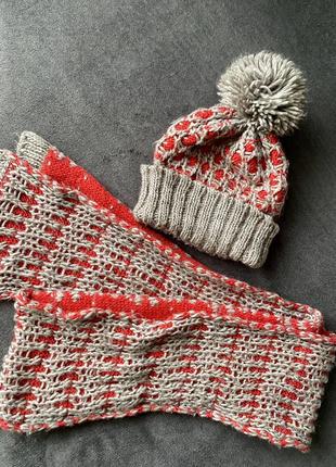 Комплект (шапка и шарф)1 фото