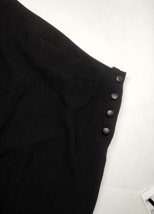 Кюлоты женские брюки черного цвета клеш с высокой посадкой от бренда jane norman 12/383 фото