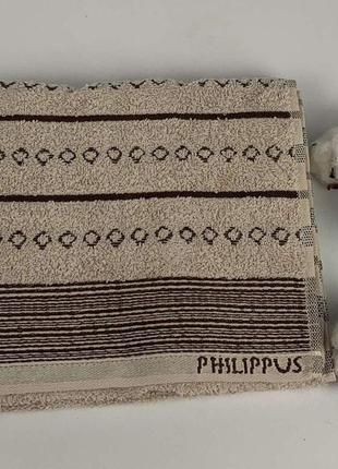 Рушник philippus slow cotton 50x90 timoxa бежевий(е847)