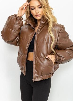 Куртка женская демисезонная, цвет коричневый, размер 44, 198r78783 фото